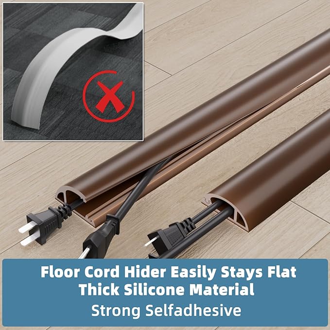 4ft Side Buckle Floor Cord Cover - Image 4