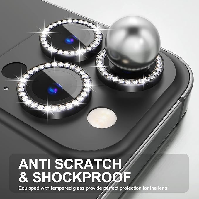 Choiche [3+1 for iPhone 14 Pro/iPhone 14 Pro Max Camera Lens Protector Bling - Image 3