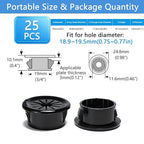 25 Pcs Cable Grommet, Snap Bushing 3/4" Mounting Diameter, Flexible - Image 9