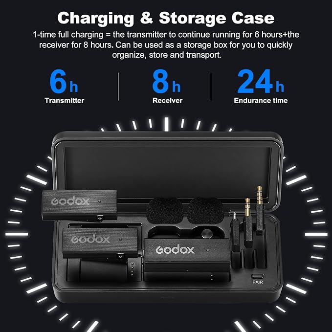 GODOX 【2025 Latest Model】 Movelink Mini Wireless Microphone System, 2.4GHz - Image 4