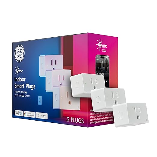 Cync Indoor Smart Plug, WiFi Outlet Socket, Voice Control Outlet, Matter by CYNCSmartHome