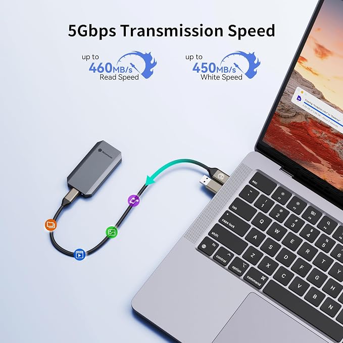 Yottamaster 1TB External SSD, Supports 4K ProRes HDR Compatible - Image 2