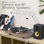 Turntables Record Player with Wireless Output Connectivity Vinyl Player - Image 2