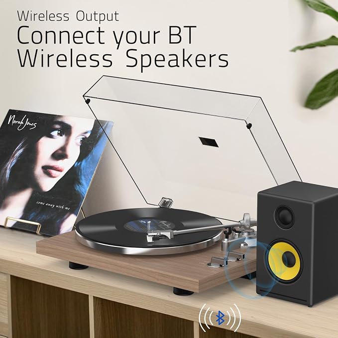 Turntables Record Player with Wireless Output Connectivity Vinyl Player - Image 2