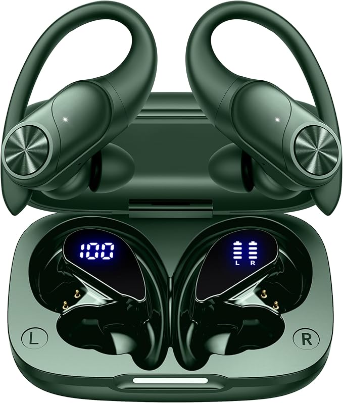 PocBuds Bluetooth Headphones Wireless Earbuds 80hrs Playtime Wireless Charging by PocBuds