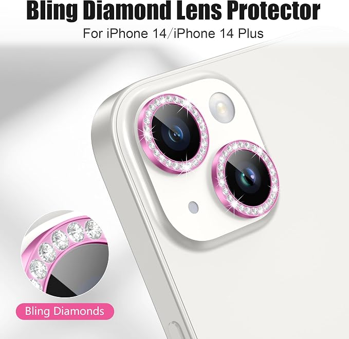 AGVEE 3+3 6 Pack for iPhone 14 6.1" / 14 Plus 6.7" Camera Lens Cover Protector - Image 4