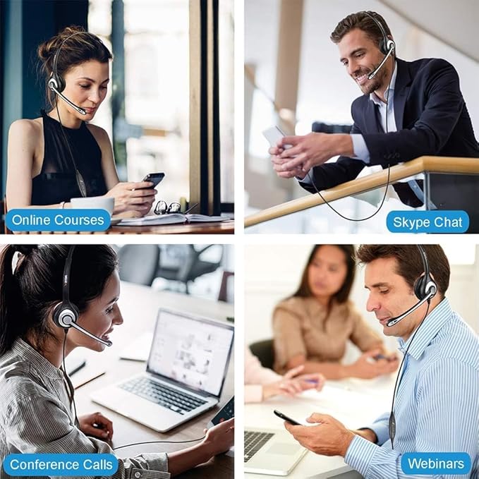 Wantek Cell Phone Headset with Microphone Noise Cancelling - Image 6