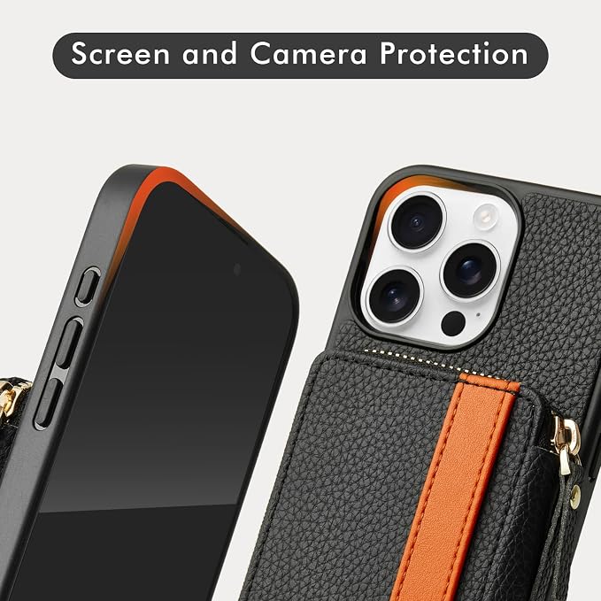LAMEEKU for iPhone 15 Pro Wallet Case - Image 7