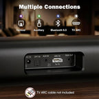 RIOWOIS Sound Bar for Smart TV, 3.1ch Soundbar - Image 4