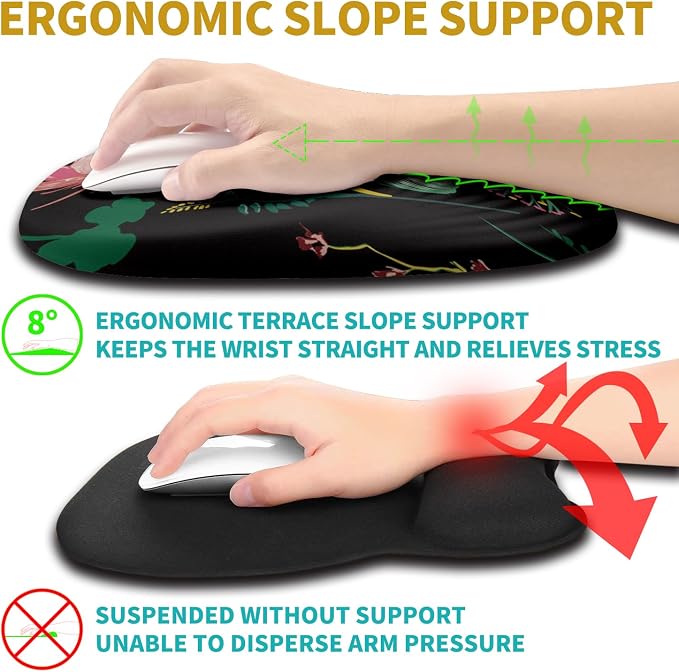 Hokafenle Ergonomic Mouse Pad Wrist Support - Image 3
