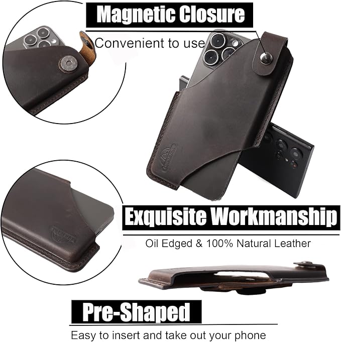 Topstache Leather Phone Holster/ Sheath - Image 3