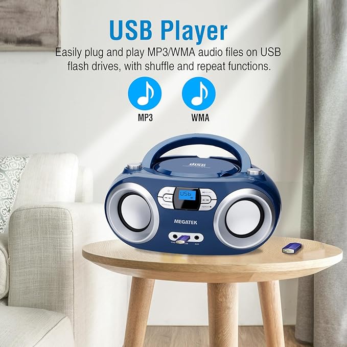 MEGATEK Portable CD Player Boombox - Image 8