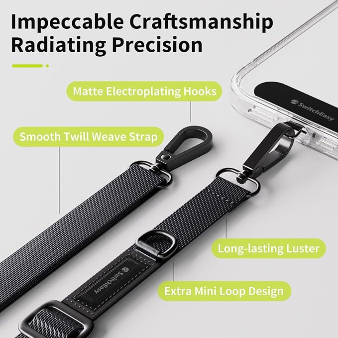 SWITCHEASY 20mm Adjustable Crossbody Phone Strap Compatible - Image 3