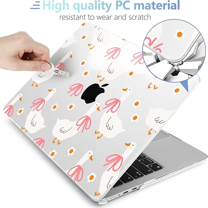 MEEgoodo Case for M4/M3/M2 MacBook Air 13.6 inch Case 2025 2024 2022, Fit Model - Image 4