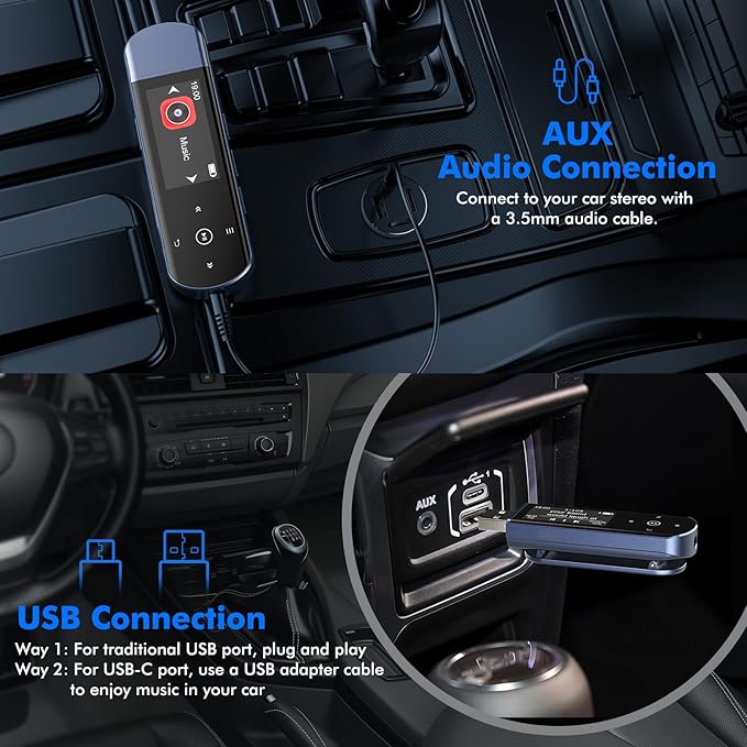 RUIZU 64GB USB MP3 Player with Bluetooth 5.3, Clip Jam Portable Music Player - Image 3