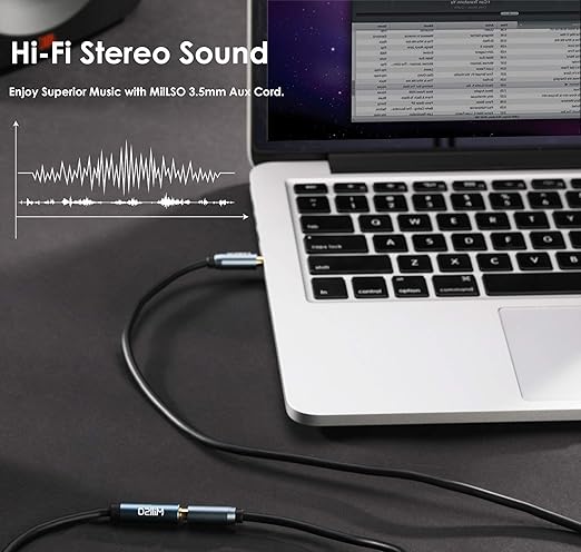 MillSO 3.5mm Headphone Extension Cable TRRS 3.5mm Male to Female Stereo Audio - Image 4