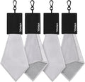 2 Sided Glasses Cleaning Kit, Portable Glasses Cleaner Cloth Keychain, Reusable by VRHGL