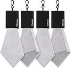 2 Sided Glasses Cleaning Kit, Portable Glasses Cleaner Cloth Keychain, Reusable by VRHGL