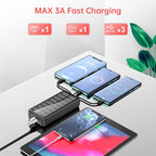 Portable Charger with Built in Cable and Wall Plug 50000mAh PD30W Fast Charging - Image 4
