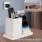 Wireless Charger with Desk Organizer, Wireless Charging Station - Image 6