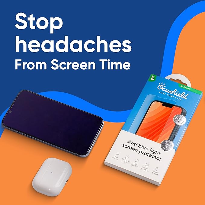 Ocushield Anti Blue Light Tempered Glass Screen Protector - Image 3