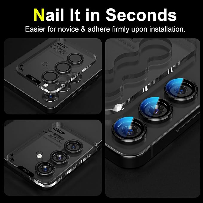 YWXTW Camera Lens Protector for Samsung Galaxy S25+ Plus Accessories 9H - Image 5