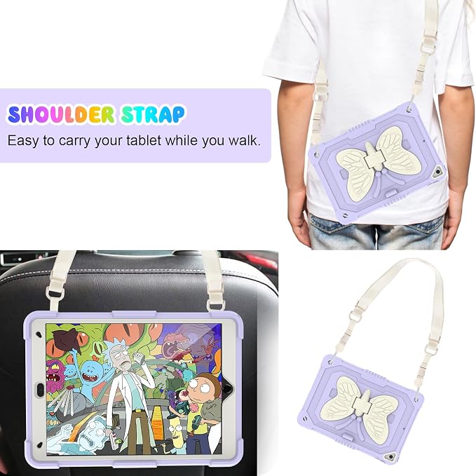 BLOSOMEET Lavender Purple Case for iPad 10.2 Inch - Image 5