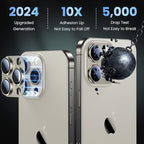 Uyiton Compatible with iPhone 16 Pro/iPhone 16 Pro Max Camera Lens Protector - Image 2