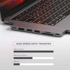 Satechi 7 in 1 USB C Hub Multiport Adapter Pro Slim, USB C Dongle, 100W Charging - Image 3