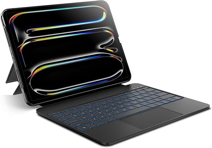 Detachable Keyboard Case for Apple iPad Pro 13 inch 2024: Wireless Backlit by edaiser