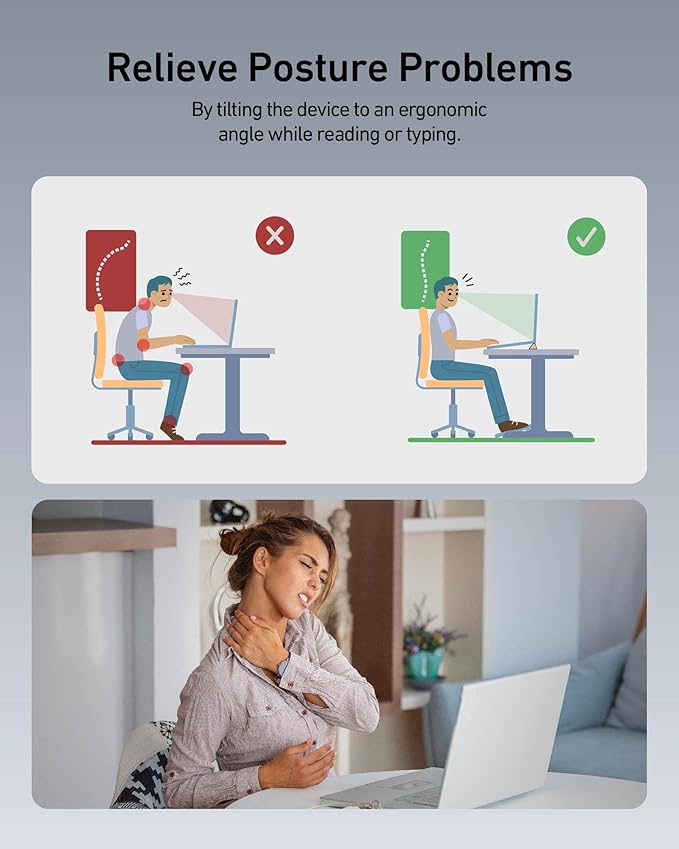 3 in 1 Silicone Laptop Stand, Keyboard Riser - Image 4