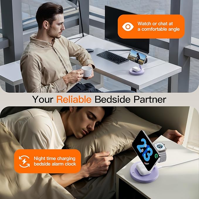 2025 3 in 1 Charging Station for Apple iPhone AirPods Watch - Image 7