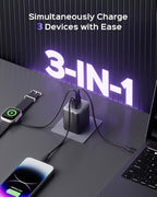 wegear 100W USB C Wall Charger, 3-Port PPS PD 3.0 Compact Foldable Wall Charger - Image 3
