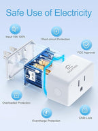 EIGHTREE Smart Plug 15A, WiFi Outlet that Compatible - Image 7