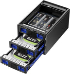 Hybrid 2*2.5/3.5" SATA HDD/SSD+3* M / B+M Key M.2 NVMe Enclosure by Cenmate