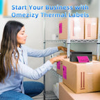 4x6 Thermal Labels, 1 Packs of 500 4x6 Fold Labels Rose Red - Image 6