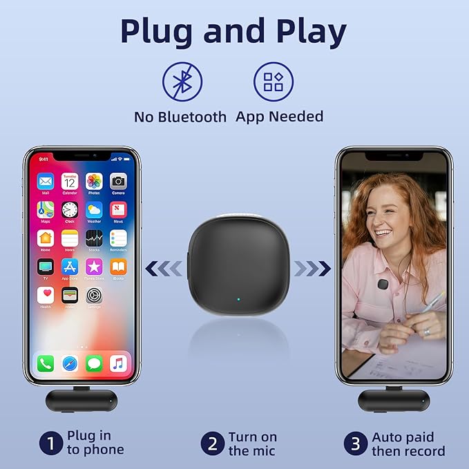 Wireless Microphone for iPhone 16 15 - Image 6