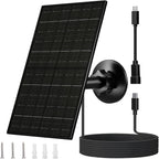 FUTUREZEN 6W Solar Panel for Security Camera Outdoor, 5V USB/USB-C Solar by Unknown