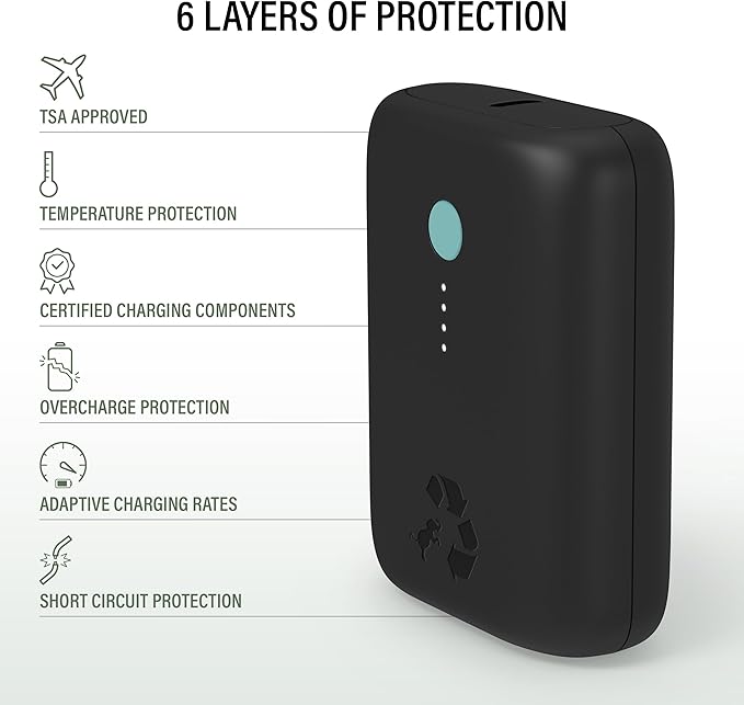 Nimble Champ Lite Portable Charger, 5200mAh Fast Charging Power Bank 15W USB C - Image 6