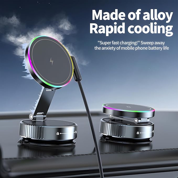 Wireless Charger Car Phone Holder - Image 2