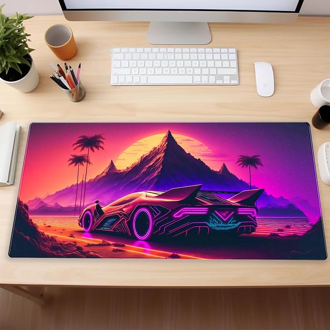 Purple Cyberpunk Fantasy Gaming Mouse Pad - Image 6