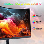 KOORUI 27 Inch Curved Monitor FHD 1080P 75Hz Computer Monitors PC Screen - Image 3
