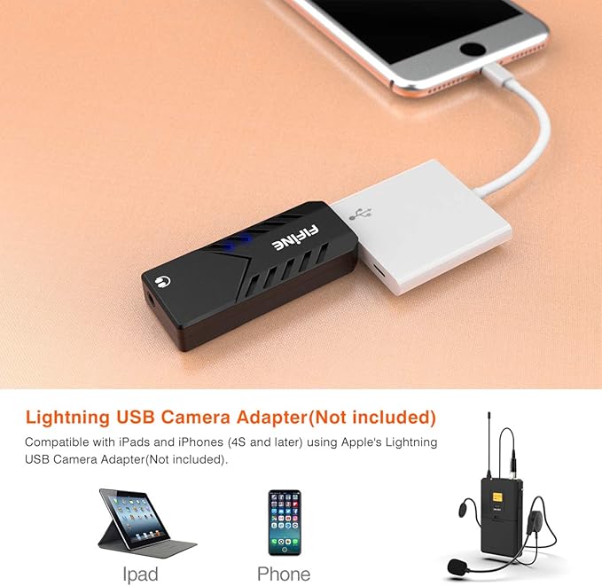 FIFINE Wireless Microphones for Computer, USB Wireless Microphone System for PC - Image 3