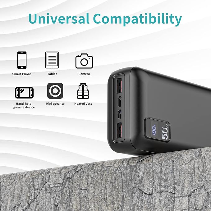 Power Bank 50000mAh 22.5W Fast Charging Portable Charger USB-C Quick Charge - Image 7