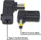 90W PD USB C to DC5525 Power Converter Type to DC 5525 Laptop Charging Adapter - Image 3