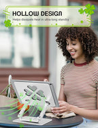 Tablet Stand for iPad, 360° Rotating Desktop Holder - Image 2