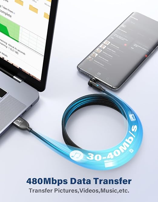 A.S Magnetic Charging Cable-3 in 1 Magnetic Phone Charger Data Transfer - Image 5