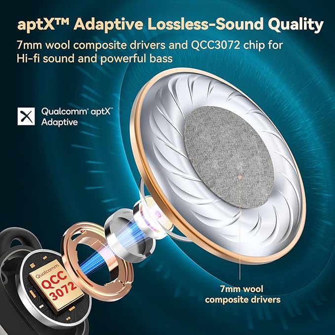 EarFun Free Pro 3 Noise Cancelling Wireless Earbuds, Hi-Res Sound, Snapdragon - Image 3