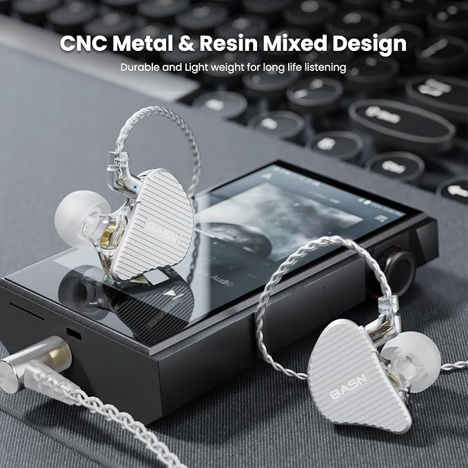 BASN Mix-PD in Ear Monitor, 1Planar Driver + 1Dynamic Driver HiFi IEM Earphones - Image 5