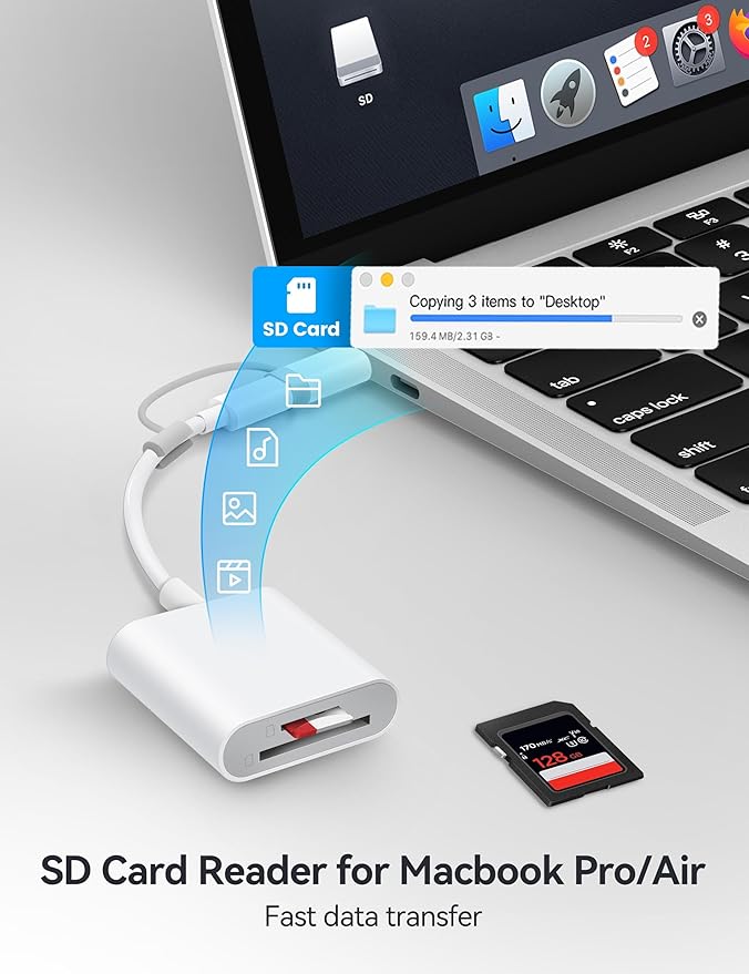 BnmxTek SD Card Reader for iPhone, SD Card Adapter - Image 4